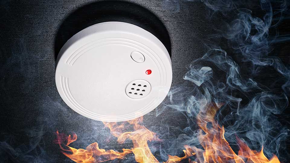 Détecteur de fumée – alarme en cas de fumée et d’incendie